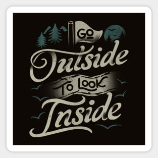 Go Outside To Look Inside II by Tobe Fonseca Magnet